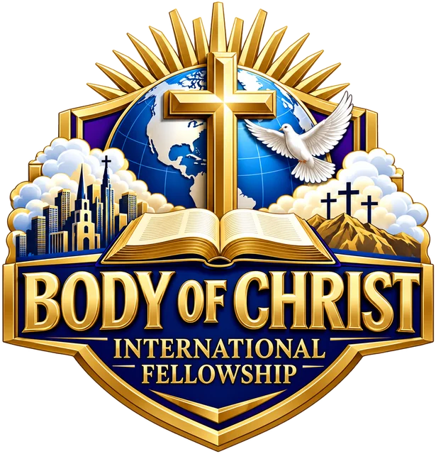 The crest of The Body of Christ International Fellowship